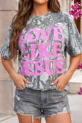 Camo Woodland LOVE LIKE JESUS Casual Tee