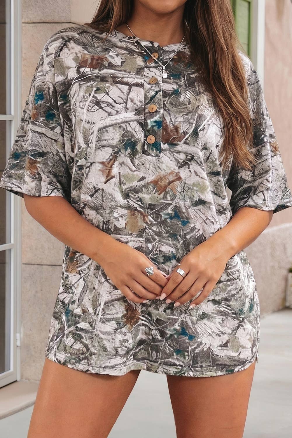 Woodland Henley Tunic Tee