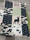 Little Hunter Patchwork Toddler Blanket