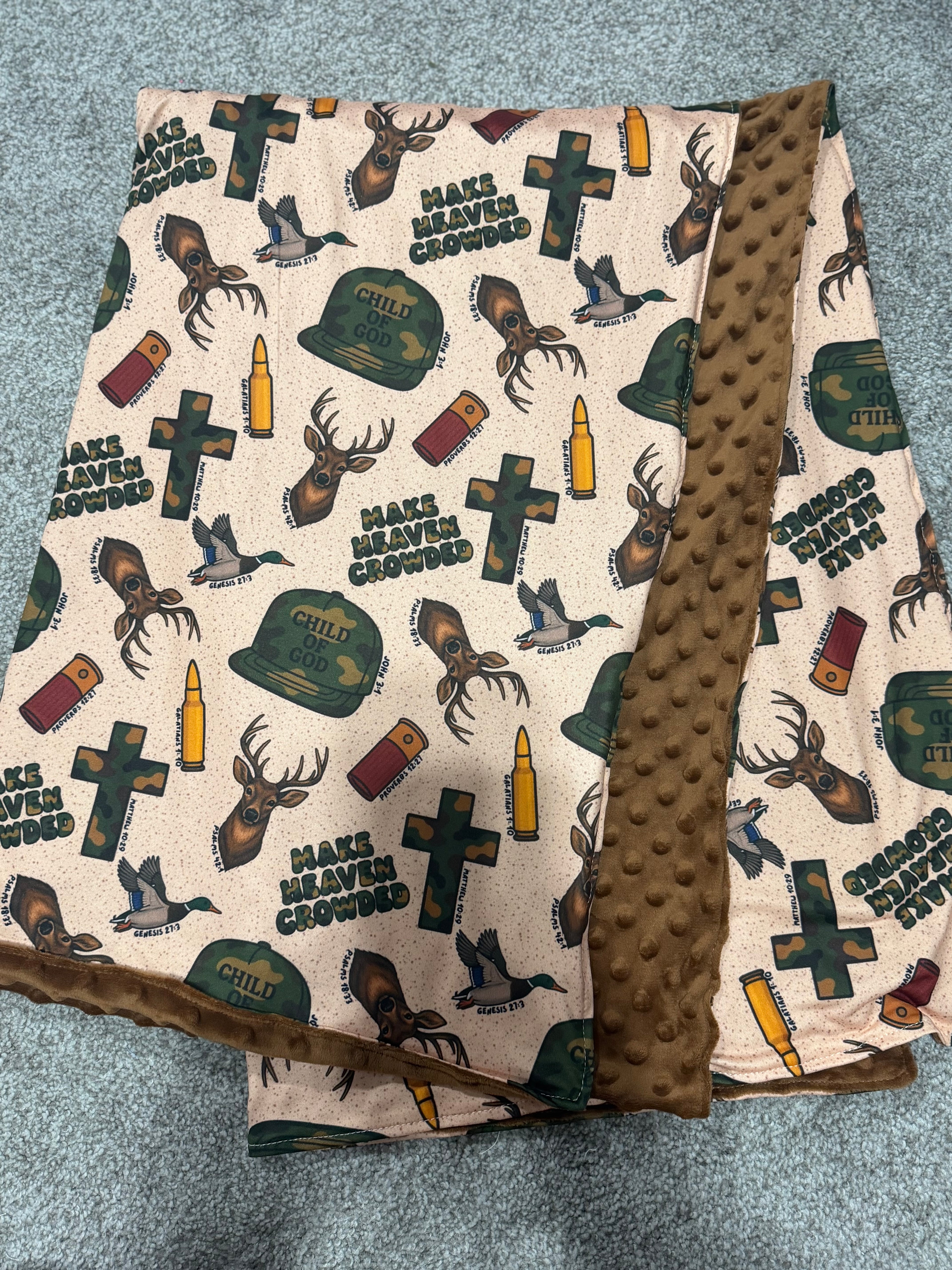 Make Heaven Crowded Toddler Blanket