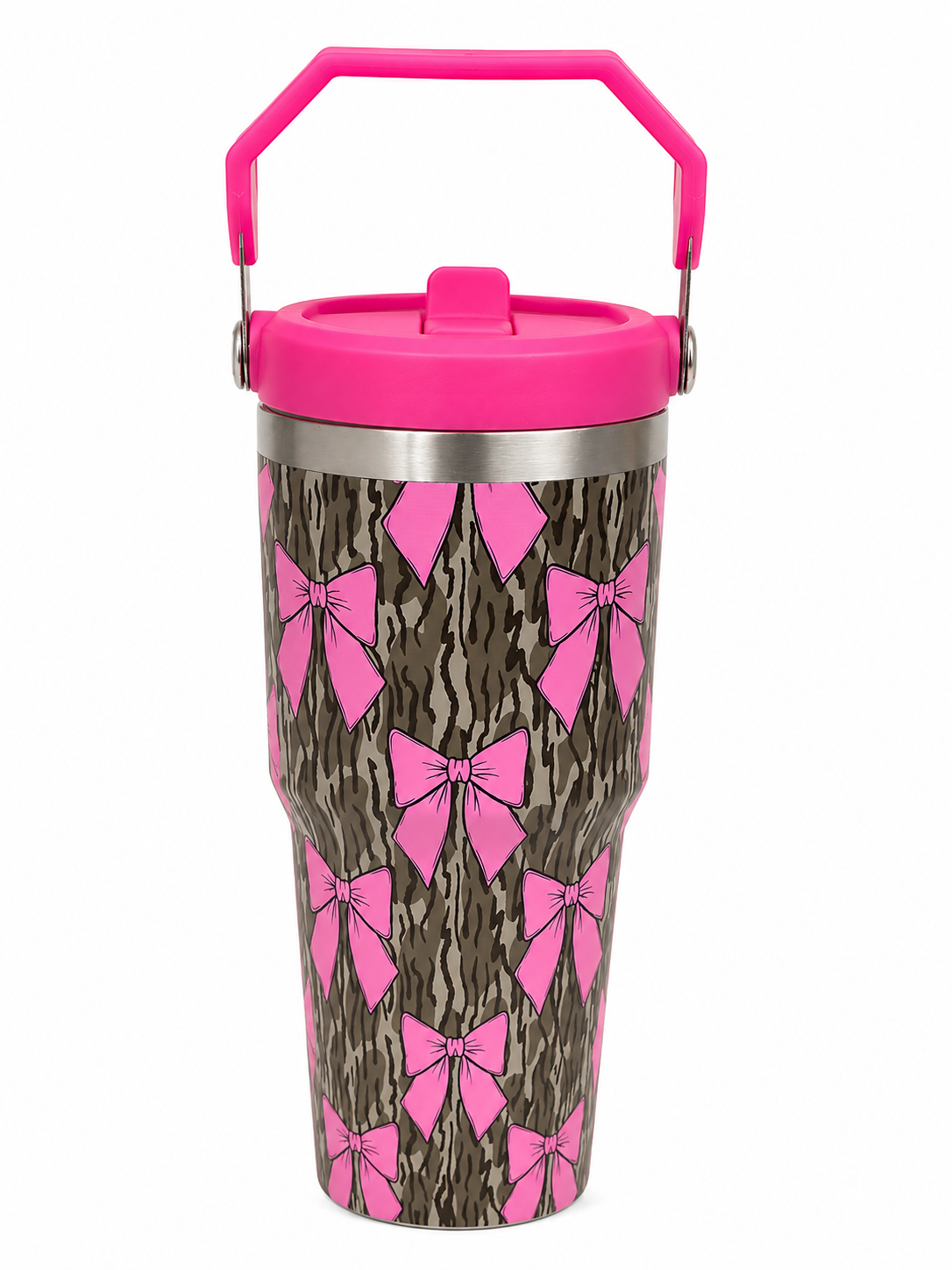 Bottomland Pink Bow Tumbler